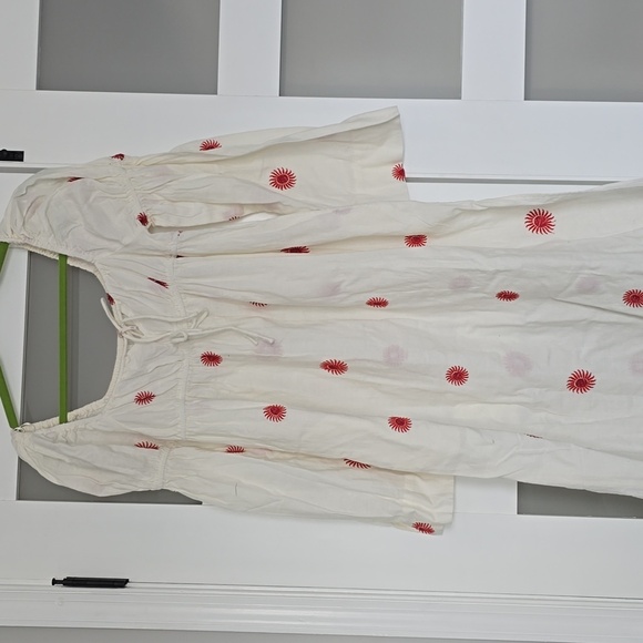 Free People Emory Embroidered Midi Dress NWOT SMALL - Picture 1 of 6